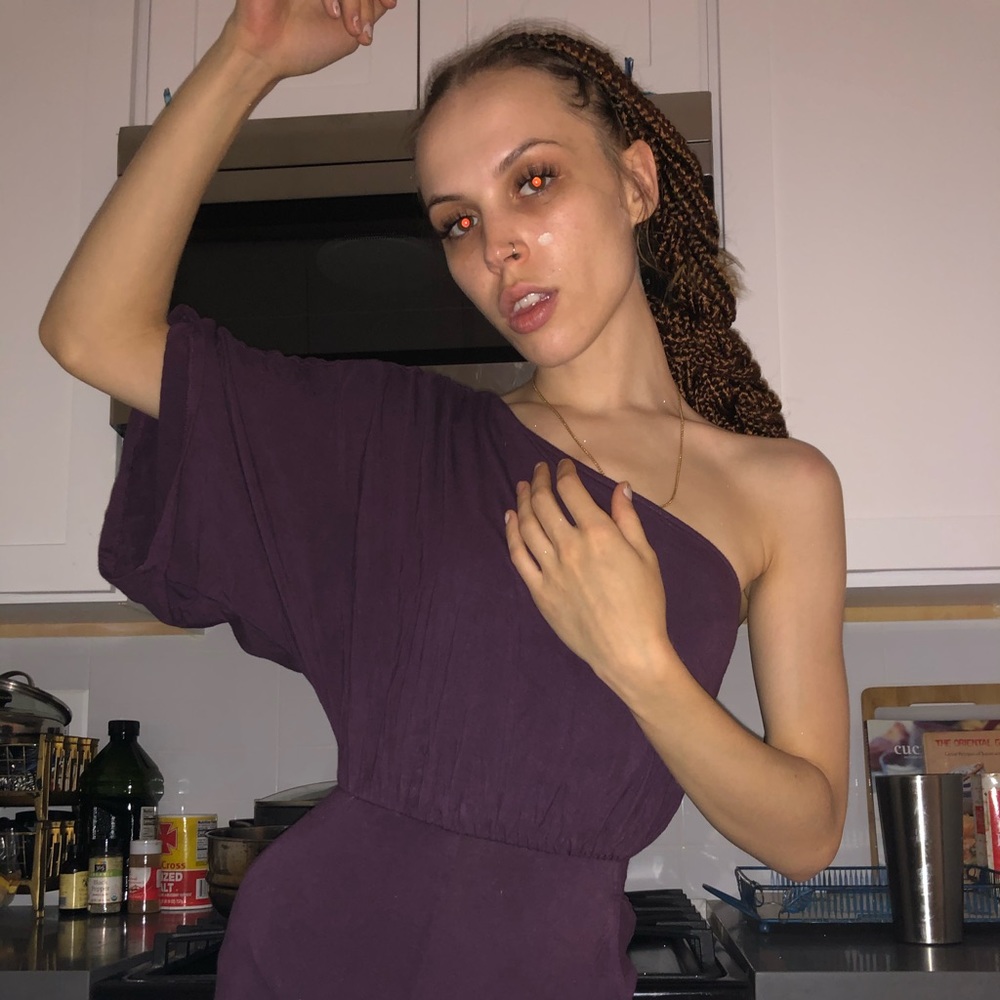 Beautiful purple “Guess” jumpsuit